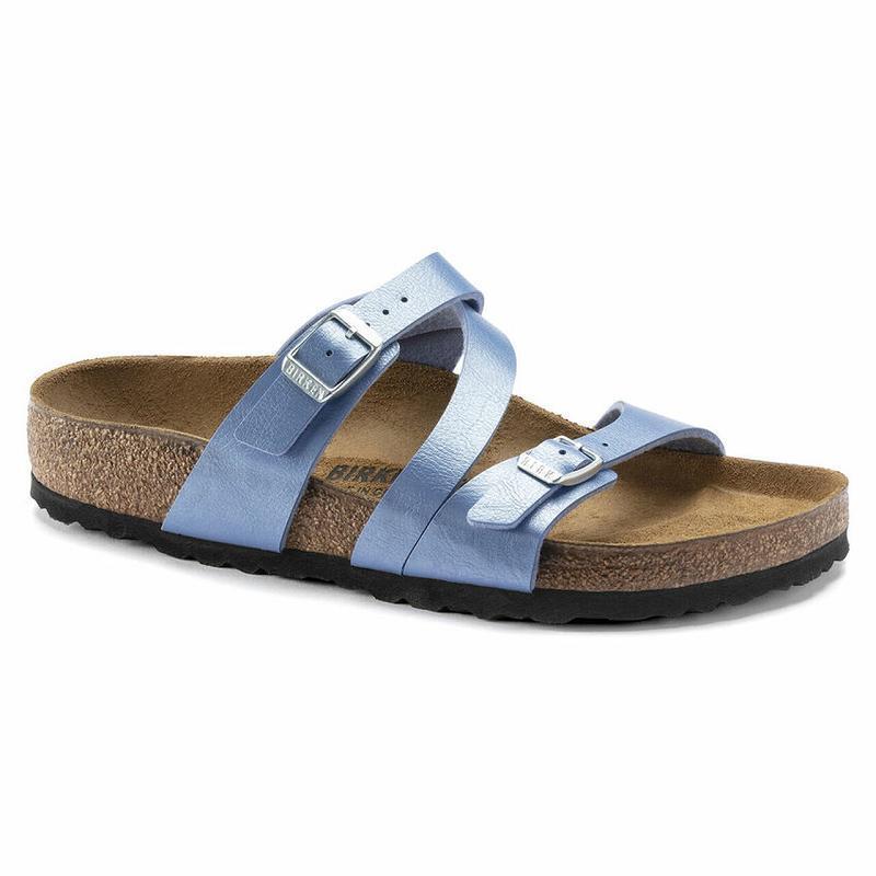 Birkenstock Salina Graceful Birko-flor Sandaler Dame Blå | DK 355CTV